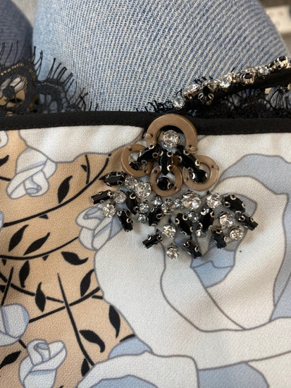 Fabulous River Island x Holly Fulton summer Dress Uk8 Baby Blue new Rrp £120 KM004