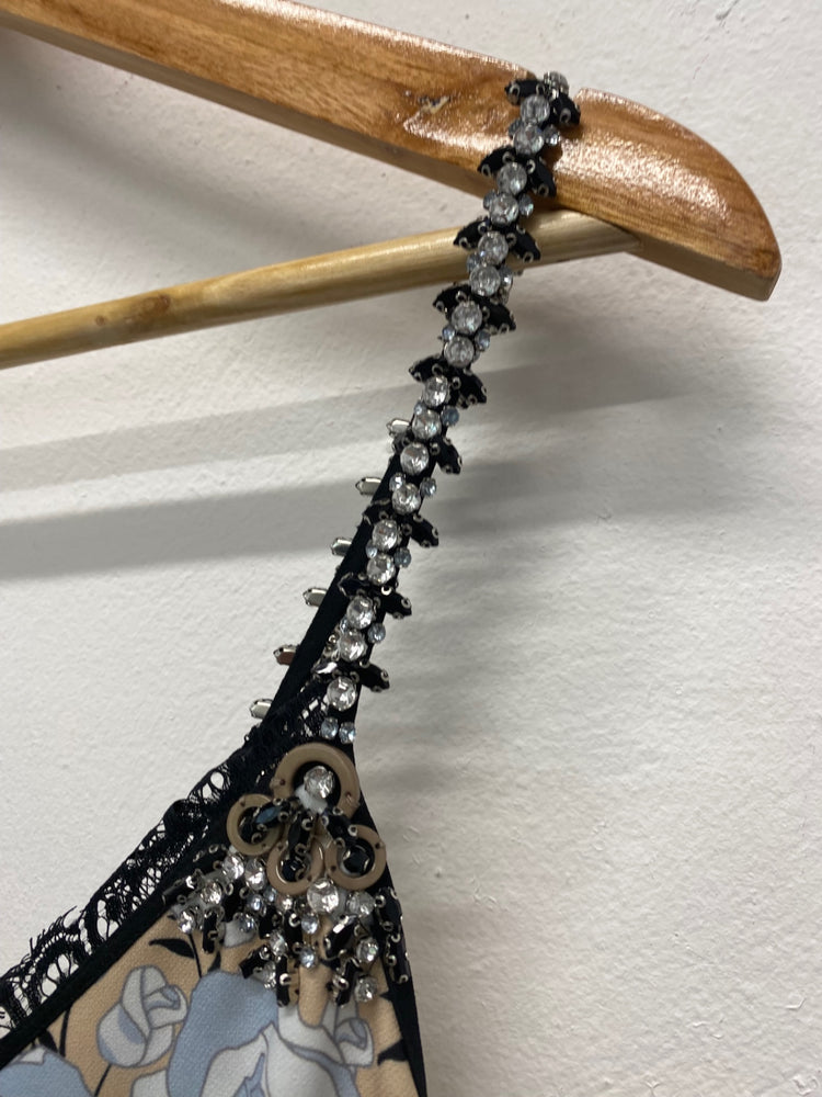 Fabulous River Island x Holly Fulton summer Dress Uk8 Baby Blue new Rrp £120 KM004