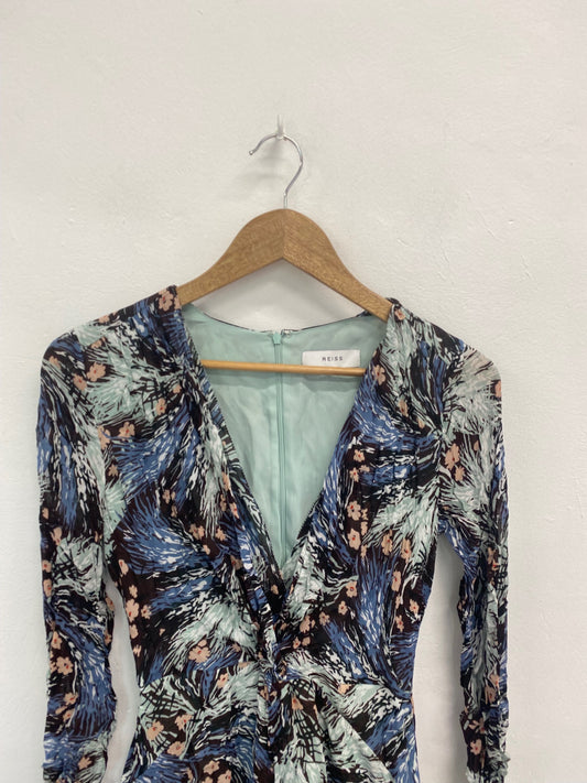 Fabulous REISS Playsuit UK S Multicolor blue green KM004