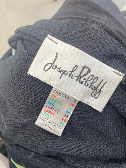 Fabulous Joseph Ribkoff Blouse Uk 10 Black floral Zip through KM004