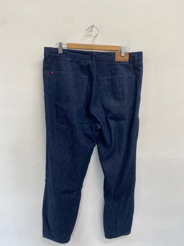 Fabulous Hiut denim co barrel Jeans Daisy W36 L 29 Dark blue daisy BS001