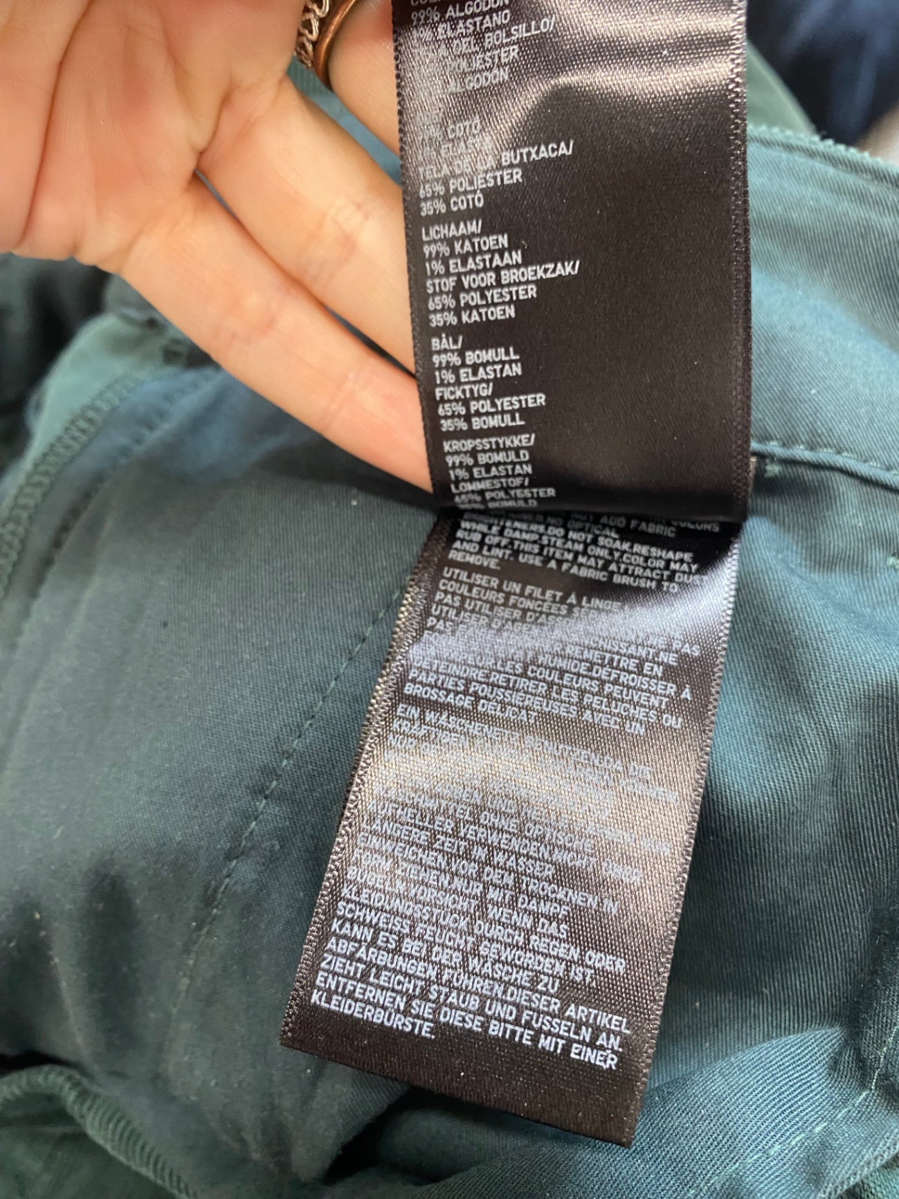 Fabulous Uniqlo Trousers W16 L30 Dark green BS001