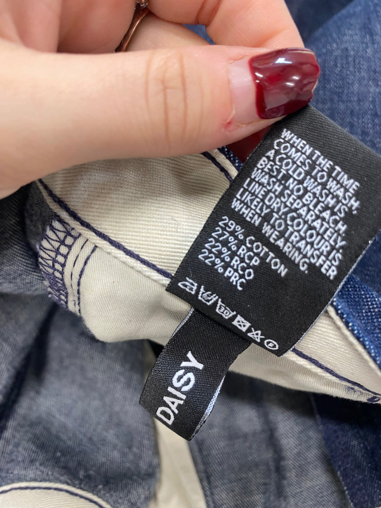 Fabulous Hiut denim co barrel Jeans Daisy W36 L 29 Dark blue daisy BS001