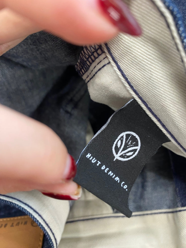 Fabulous Hiut denim co barrel Jeans Daisy W36 L 29 Dark blue daisy BS001