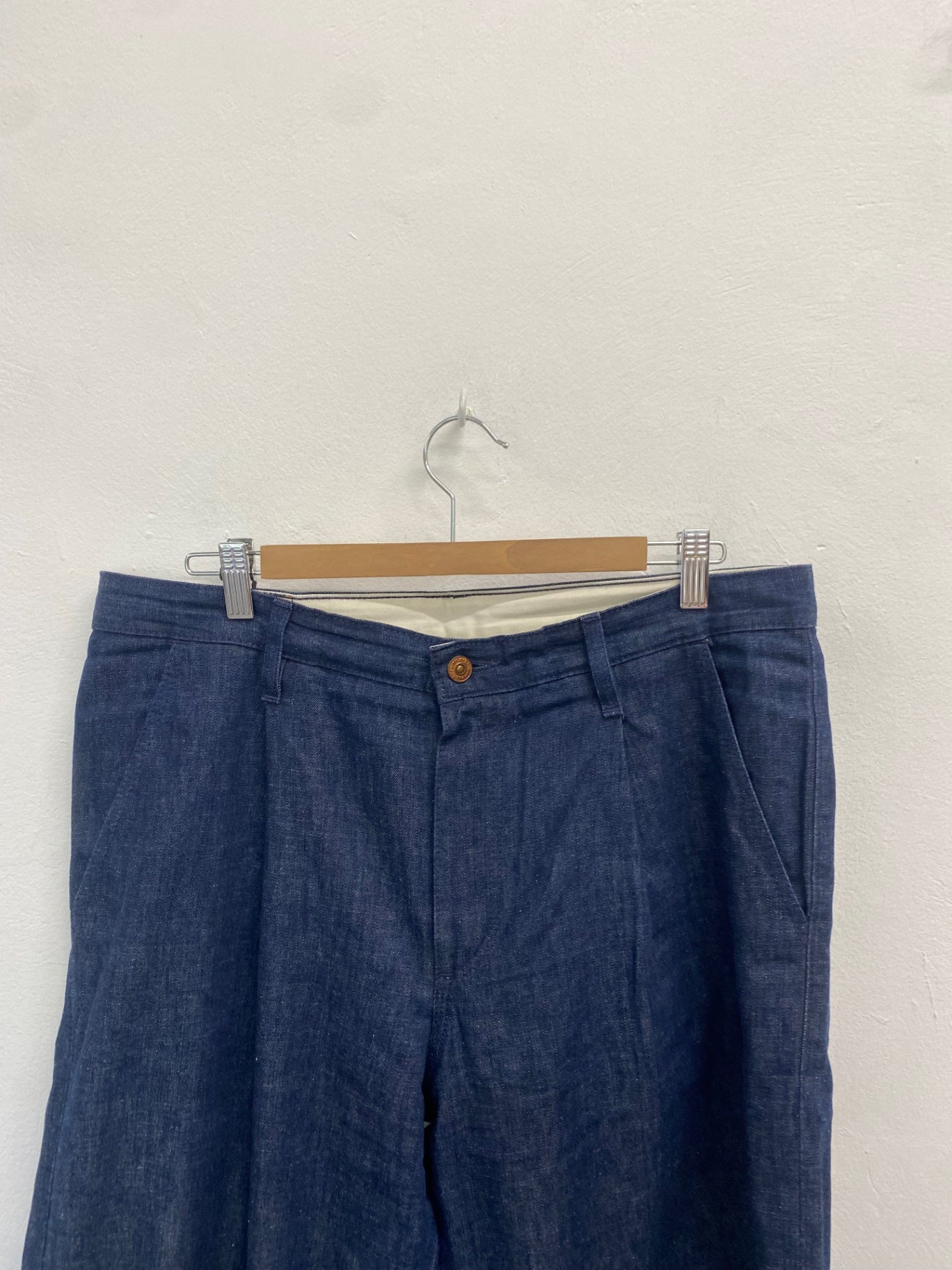 Fabulous Hiut denim co barrel Jeans Daisy W36 L 29 Dark blue daisy BS001