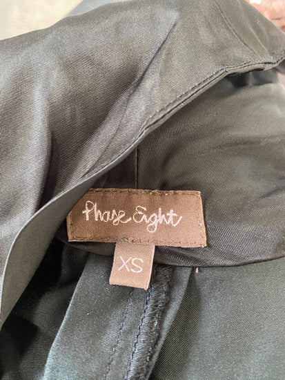 Fabulous Phase Eight Midi Dress UK XS Black cowl neck GM143