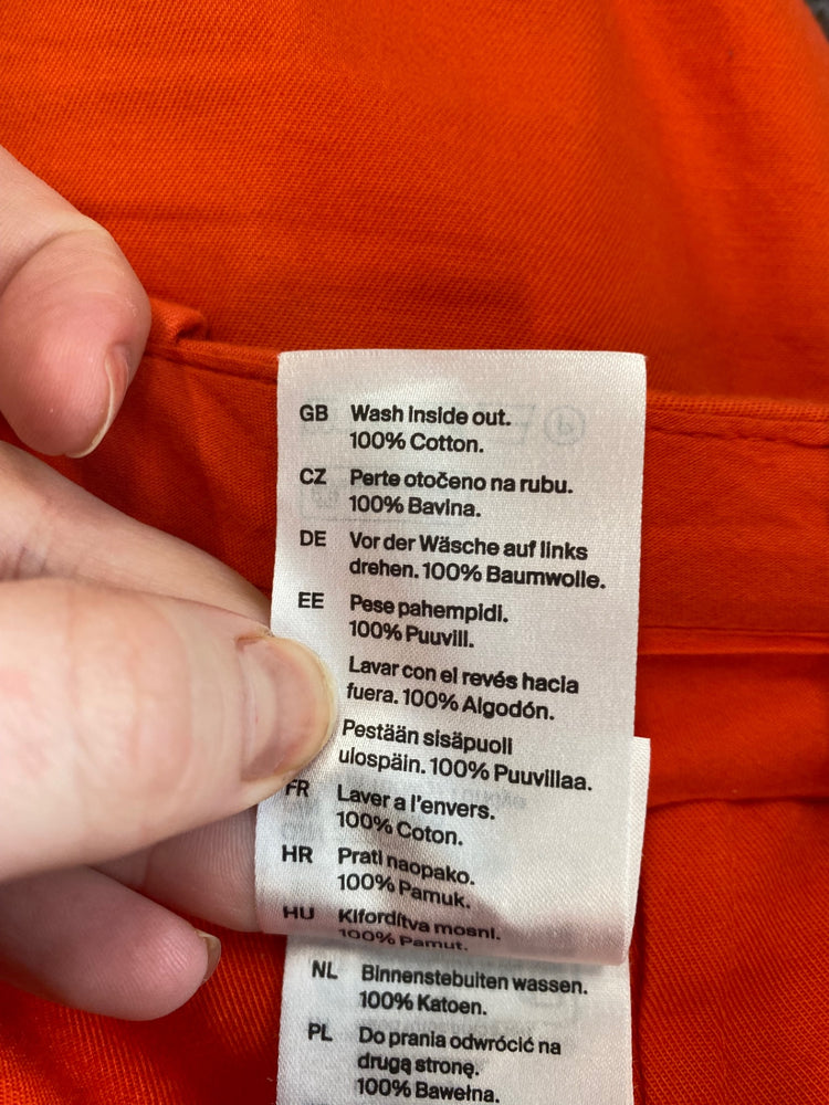 Fabulous Cos Coral Orange Wide Leg Trousers UK16 BS001