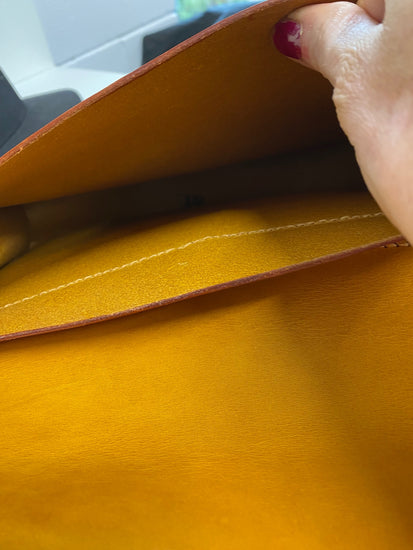 Fabulous Harris Tweed Islander Saddle Bag One size Mustard BS001