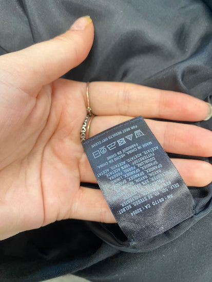 Fabulous Leifsdottir Skirt UK12 Black frill hem midi BS001