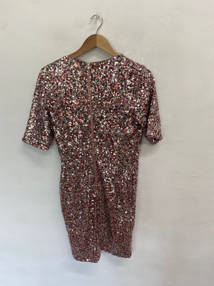 Fabulous French Connection Dress UK 14 Rose Gold GM143