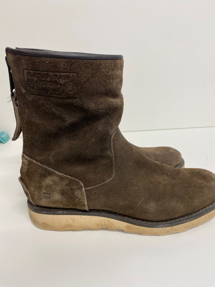Fabulous G Star suede back zip Boots UK5 Brown BS001