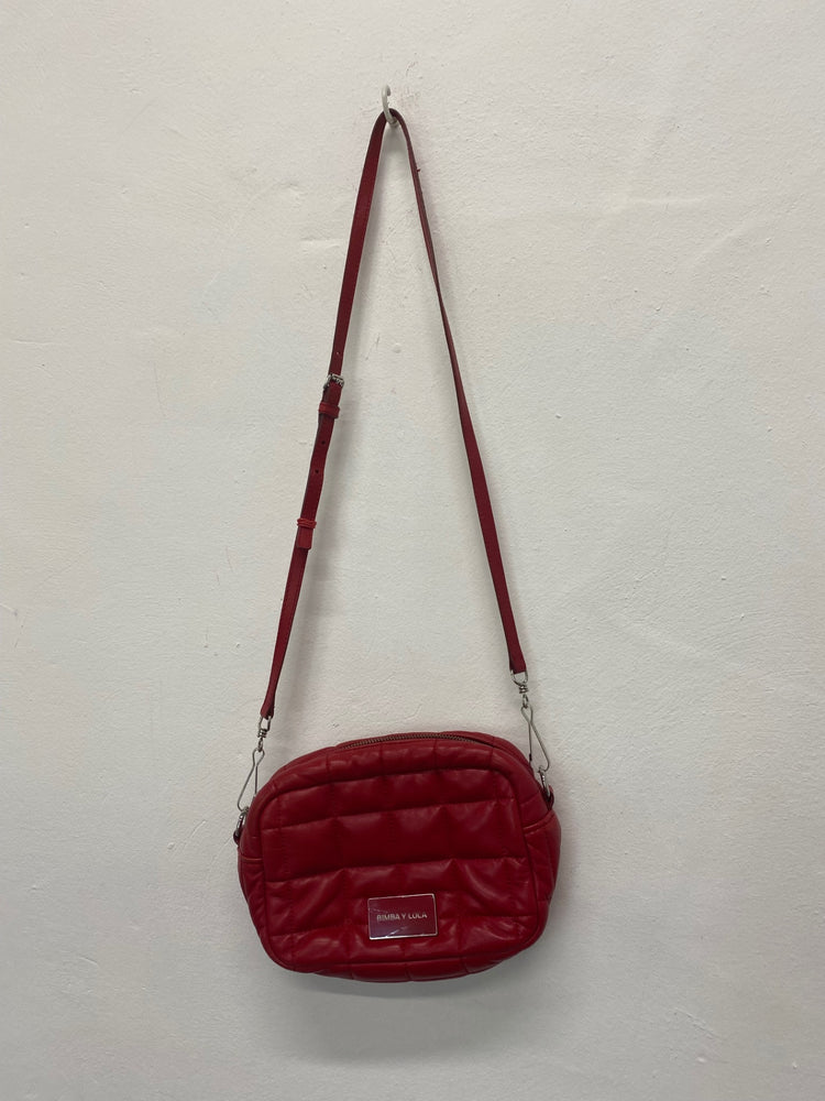 Fabulous Bimba y Lola red leather quilted Shoulder Bag One Size Red BS001