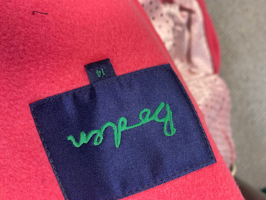 Fabulous Boden Trench Coat UK 14 Pink wool cashmere GM143