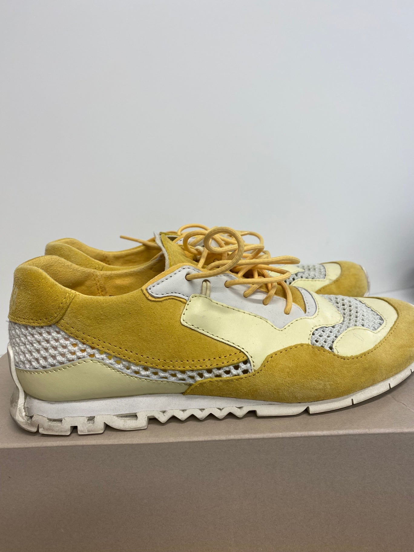 Fabulous Camper Nothing Polen Sneakers Uk5 Yellow & White Rare BS001
