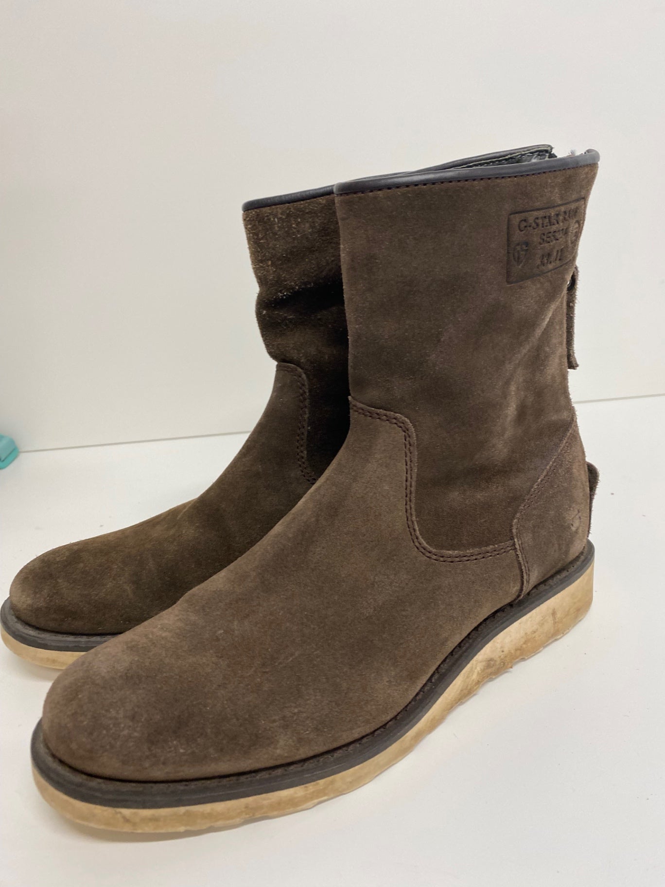 Fabulous G Star suede back zip Boots UK5 Brown BS001