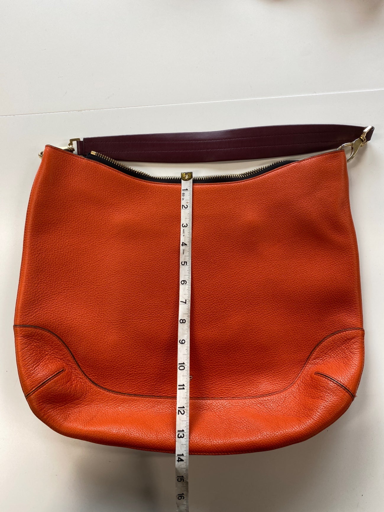 Fabulous Anya Hindmarch Orange Leather Handbag Large BS001