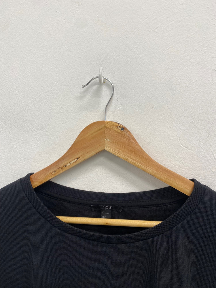 Fabulous COS Blouse UK M Black geometrical BS001