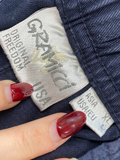 Fabulous Gramicci Chino Trousers UK XL Navy Blue BS001