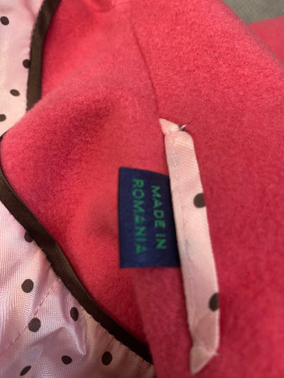 Fabulous Boden Trench Coat UK 14 Pink wool cashmere GM143