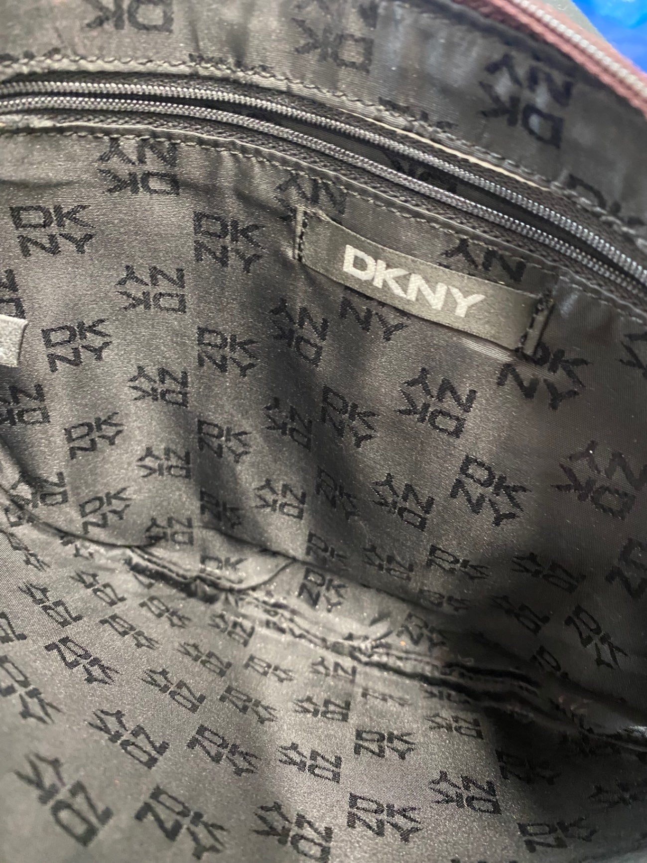 Fabulous Y2K DKNY Moc Croc leather Bag half moon One Size Brown & Yellow BS001