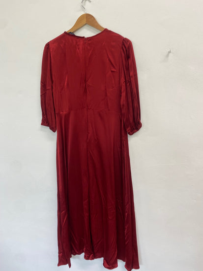 Fabulous Marks & Spencers Dress UK 14 Red ball formal GM143