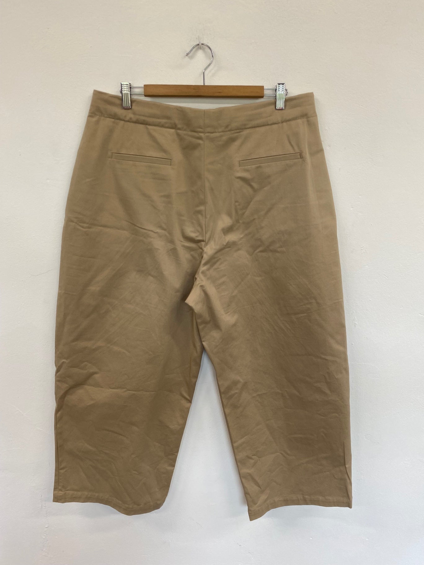 Fabulous Zara Beige Balloon Leg Trousers UK XL BS001