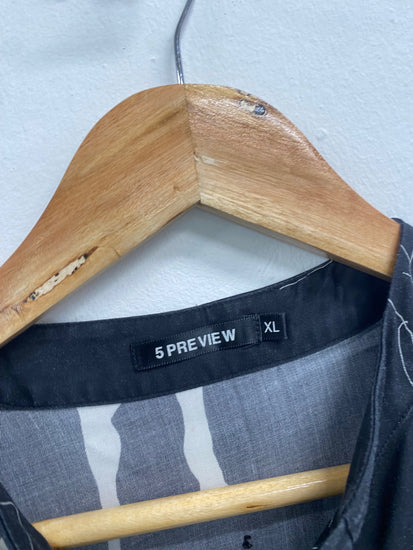 Fabulous 5preview Anthropologie Dress UK XL Black abstract BS001