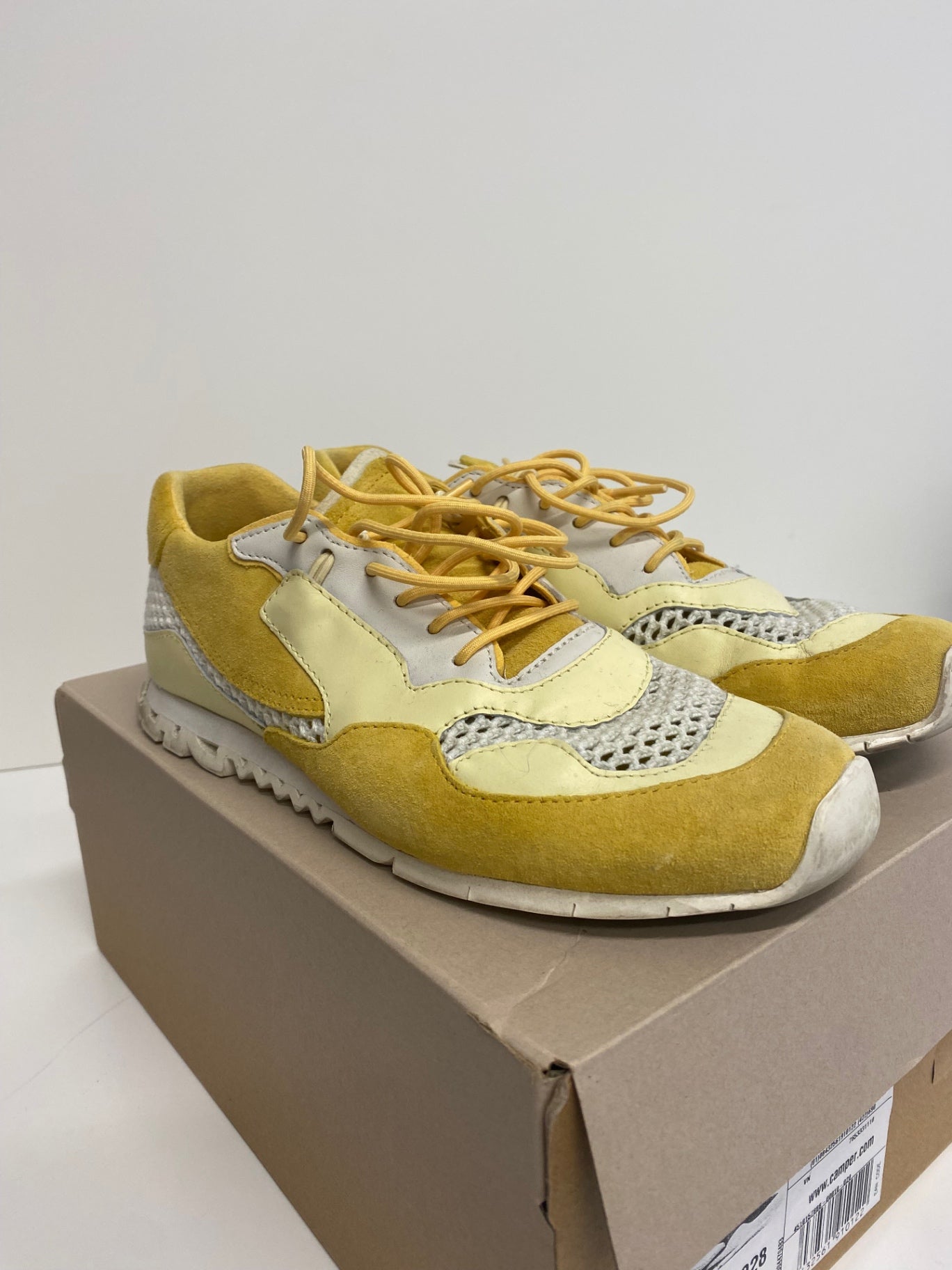 Fabulous Camper Nothing Polen Sneakers Uk5 Yellow & White Rare BS001