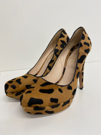 Fabulous Prada pony skin Leopard print high Pumps Uk7 Leopard print GM143