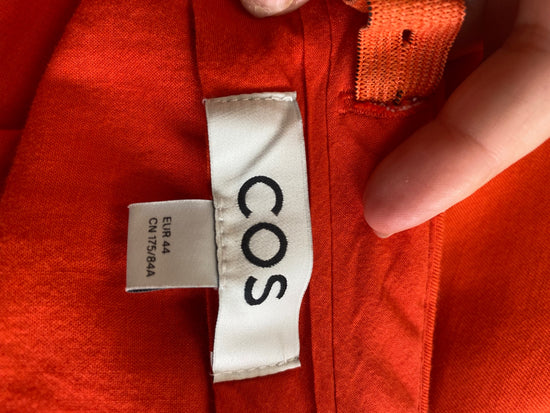 Fabulous Cos Coral Orange Wide Leg Trousers UK16 BS001