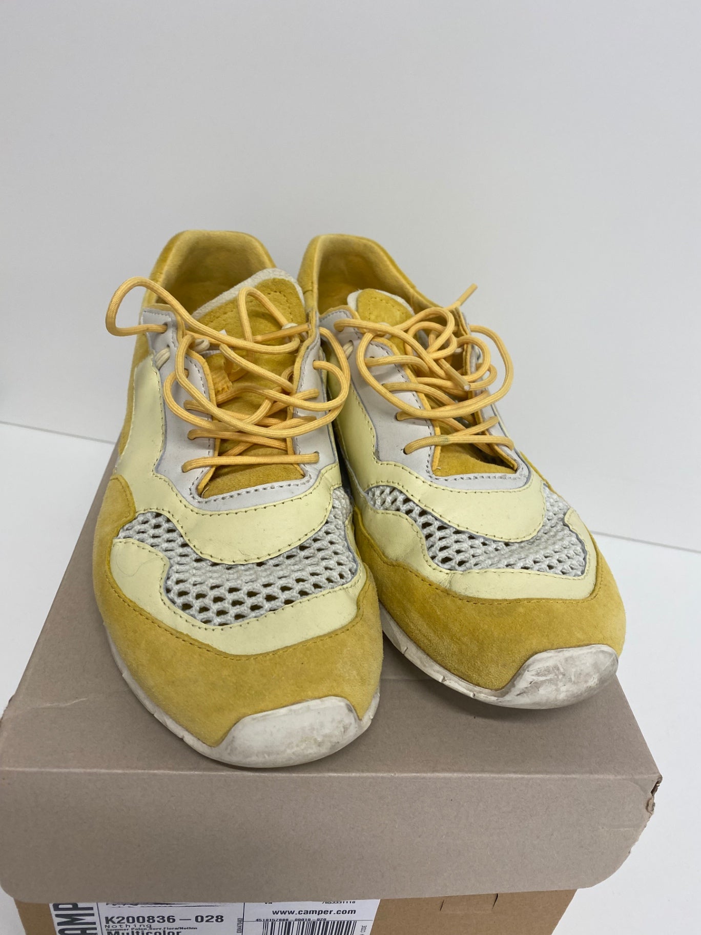 Fabulous Camper Nothing Polen Sneakers Uk5 Yellow & White Rare BS001