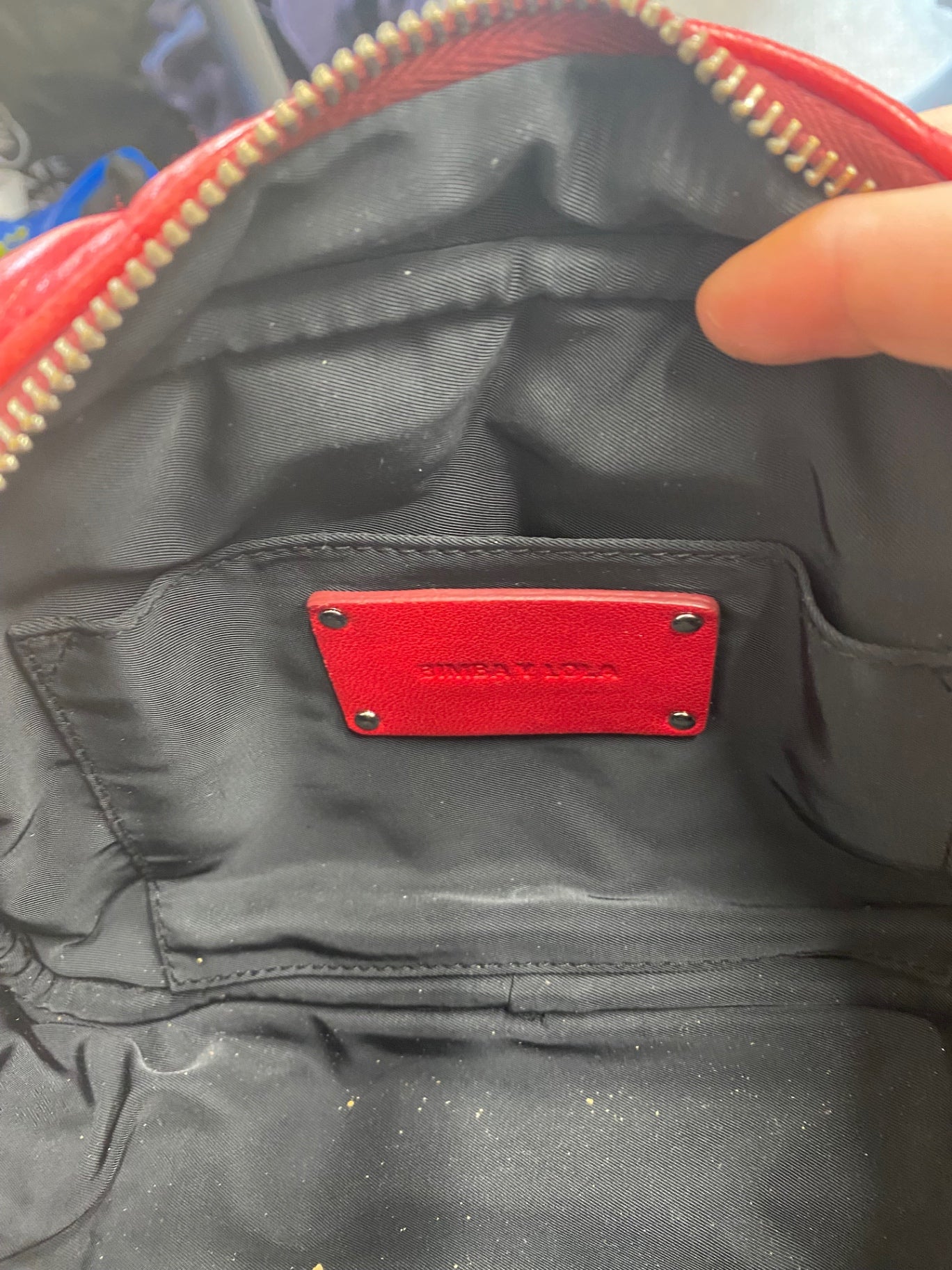 Fabulous Bimba y Lola red leather quilted Shoulder Bag One Size Red BS001