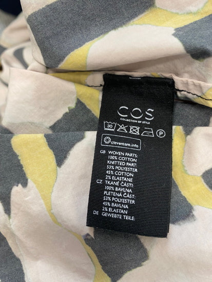 Fabulous COS Blouse UK M Black geometrical BS001