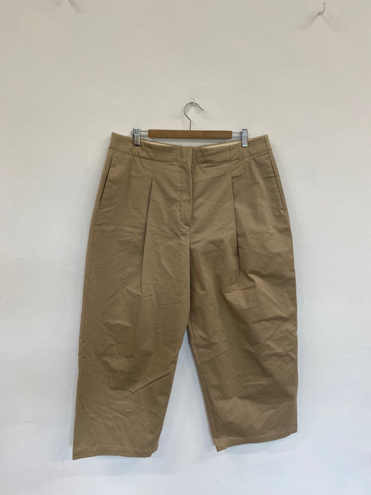 Fabulous Zara Beige Balloon Leg Trousers UK XL BS001