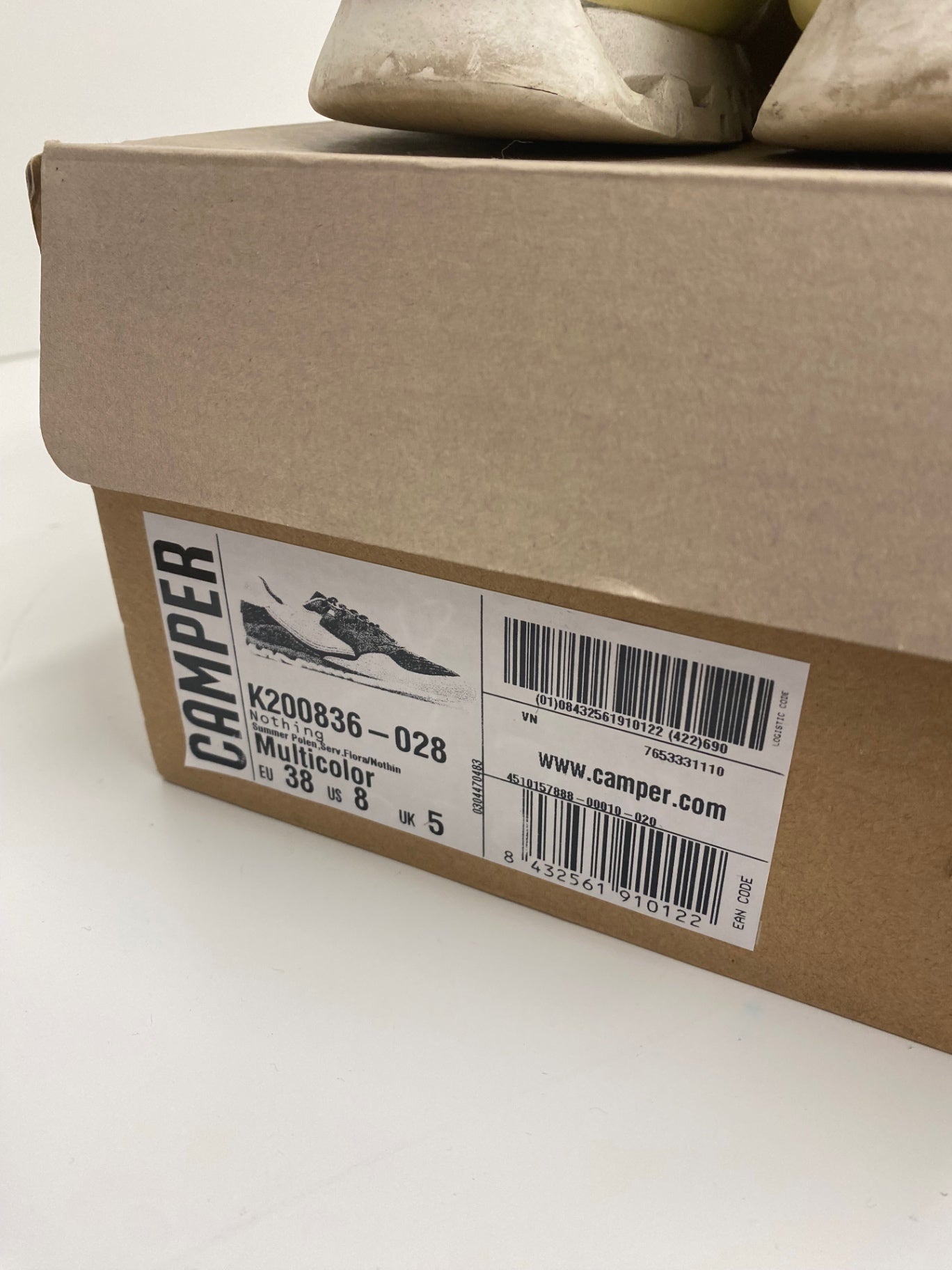 Fabulous Camper Nothing Polen Sneakers Uk5 Yellow & White Rare BS001