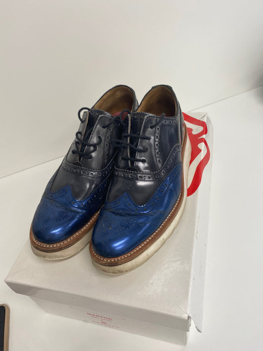 Fabulous Grenson Martha  shoes UK5 Black & blue BS001