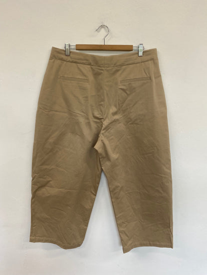 Fabulous Zara Beige Balloon Leg Trousers UK XL BS001