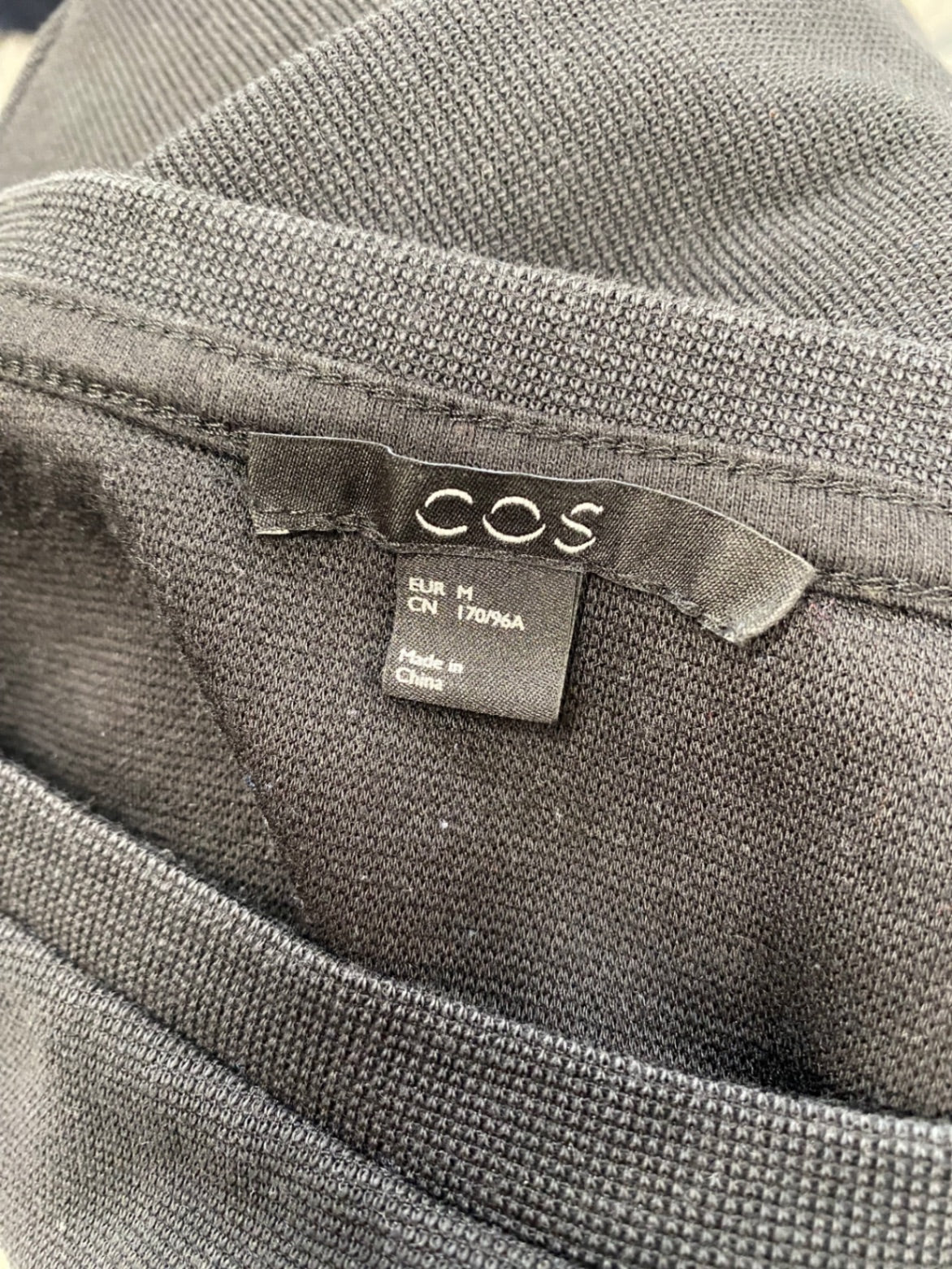 Fabulous COS Blouse UK M Black geometrical BS001