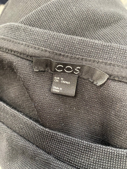 Fabulous COS Blouse UK M Black geometrical BS001