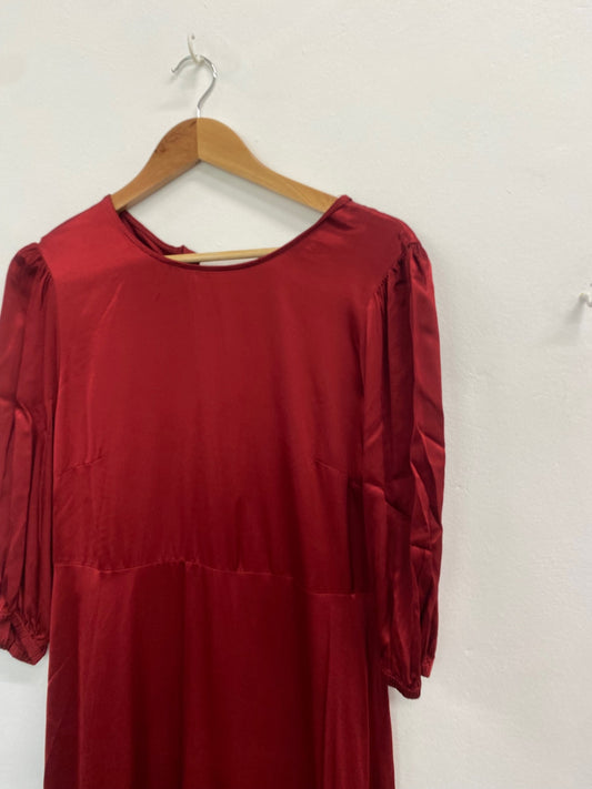 Fabulous Marks & Spencers Dress UK 14 Red ball formal GM143
