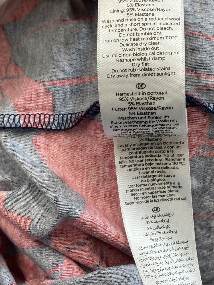 Fabulous Hobbs Dress UK 14 Navy blue and red GM143