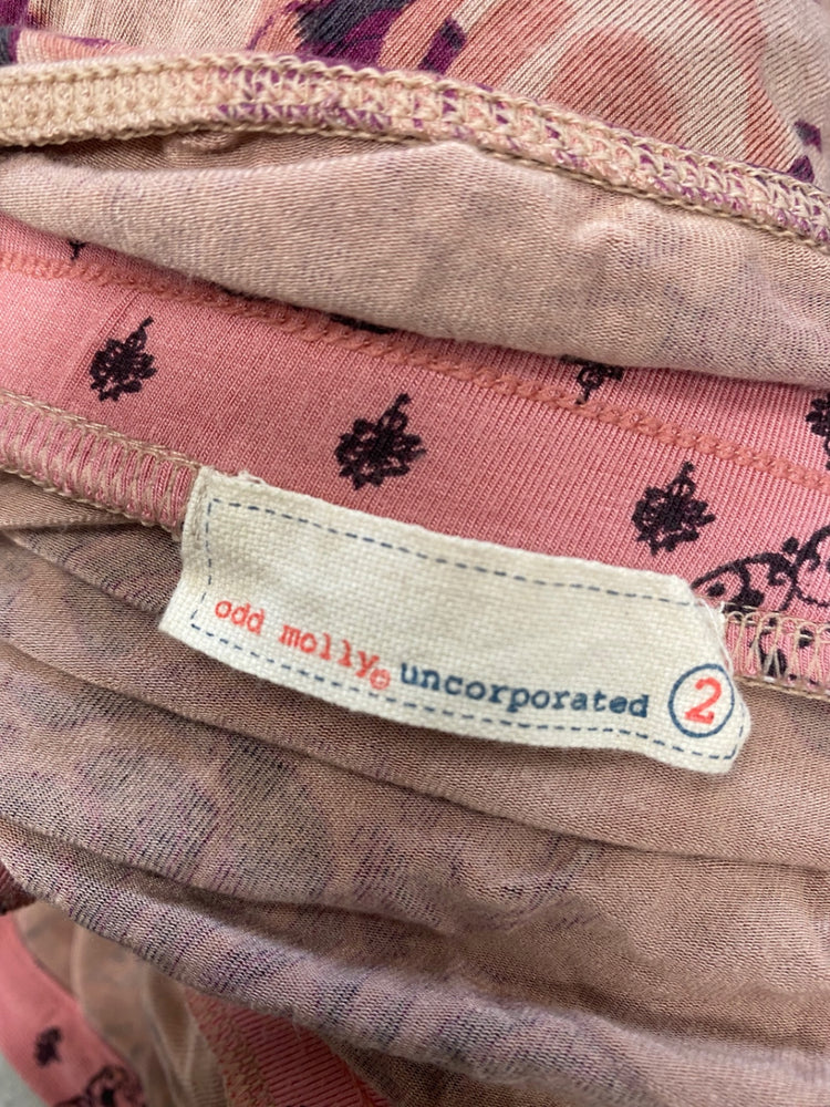 Fabulous Odd molly Dress UK 12-14 Pink floral GM143