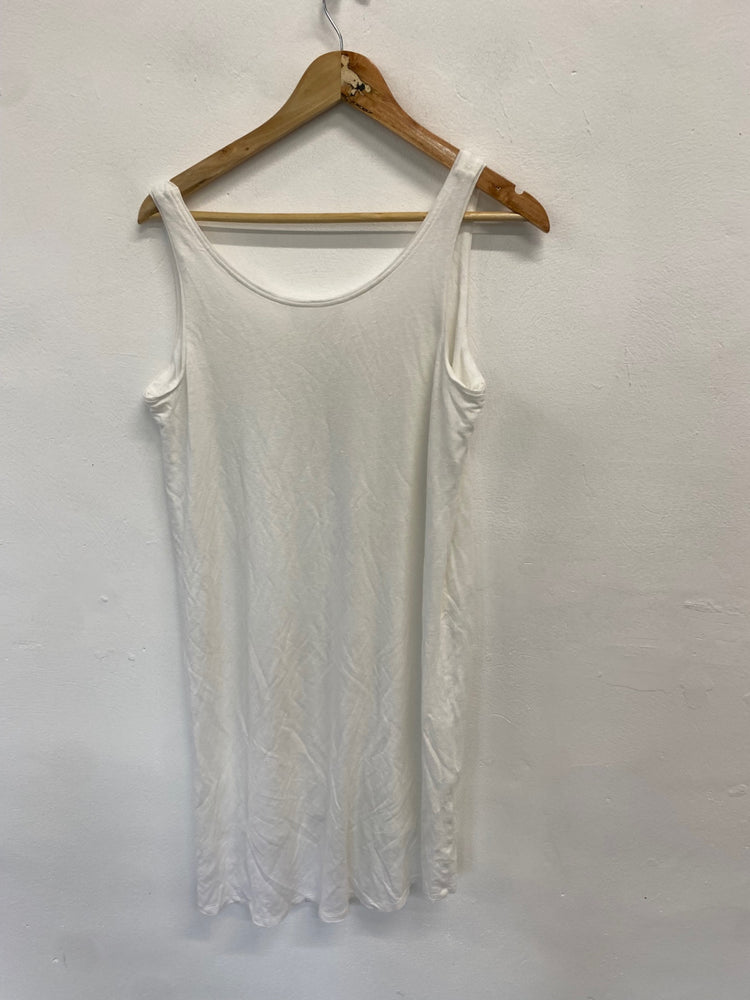 Fabulous Charli Dress UK 12 White tunic tank GM143