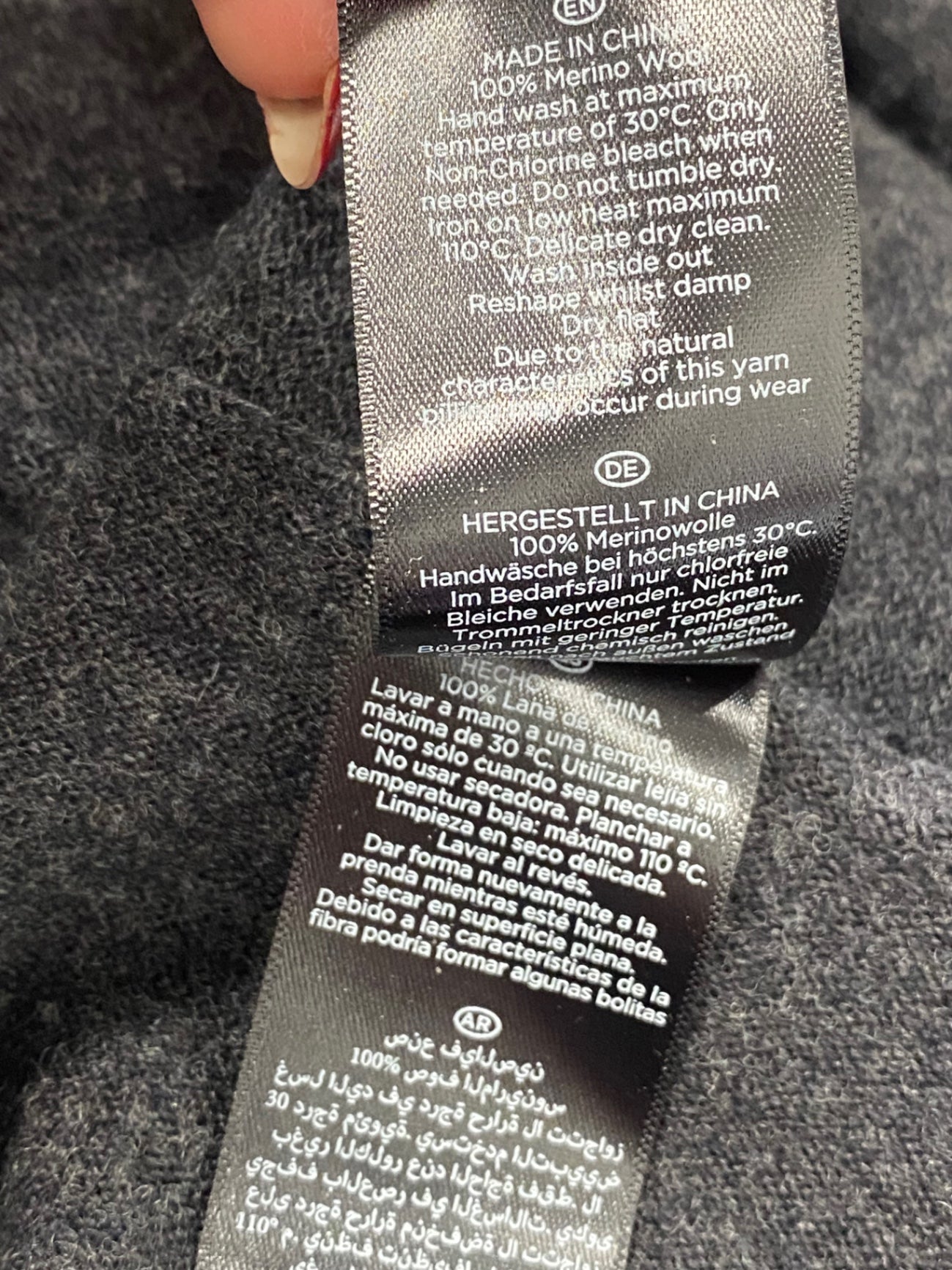 Fabulous Hobbs Dress UK12 Dark Grey wool GM143