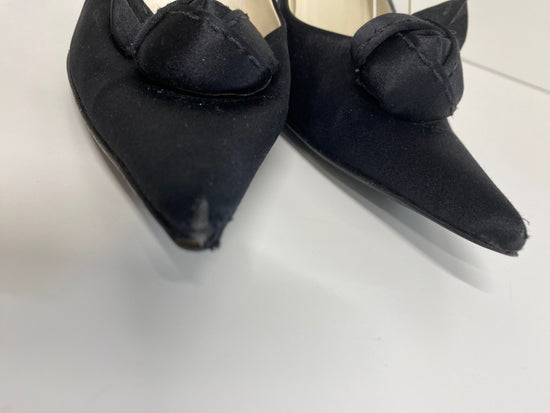 Fabulous Prada satin classic formal High Heels UK6 Black GM143