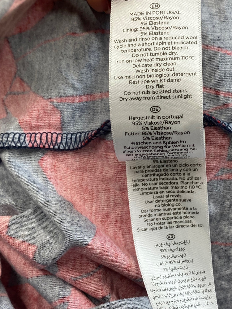 Fabulous Hobbs Dress UK 14 Navy blue and red GM143