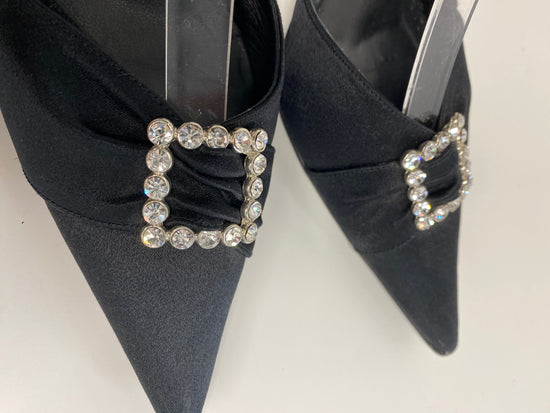 Fabulous Sam Thomas  Evening mid Kitten heels Uk7 Black Formal events GM143