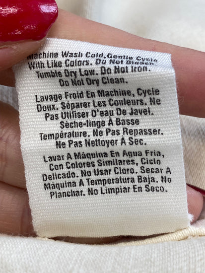 Fabulous DKNY Longline jacket Uk 10 Cream denim GM143