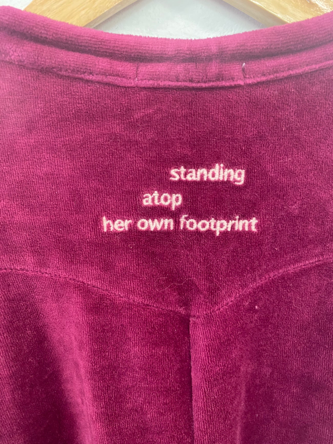 Fabulous Odd molly Burgundy Wine Velour Mini Dress UK16 GM143