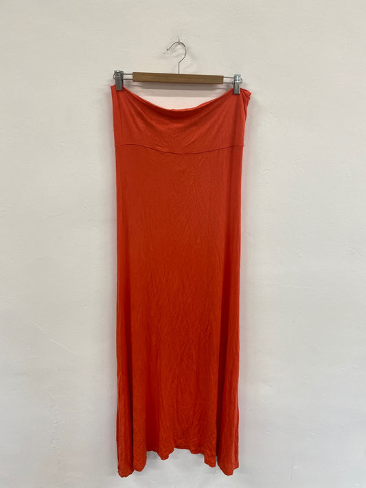 Fabulous Arden B. Orange Bandeau Maxi Dress UK M GM143